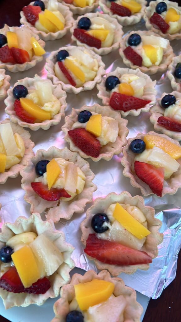 Tartaletas de fruta en Kaas Eventos